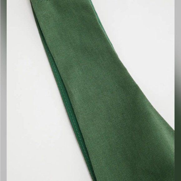 Cider Linen Blend Green Midi Dress - Picture 3 of 10